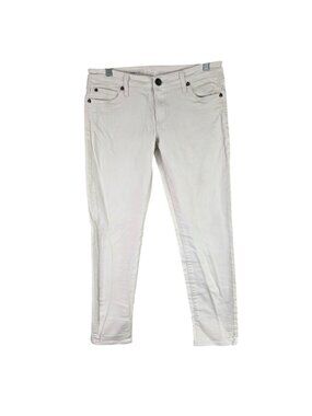 Womens Kut From The Kloth Catherine Boyfriend White Denim Jeans Mid Rise Size 6